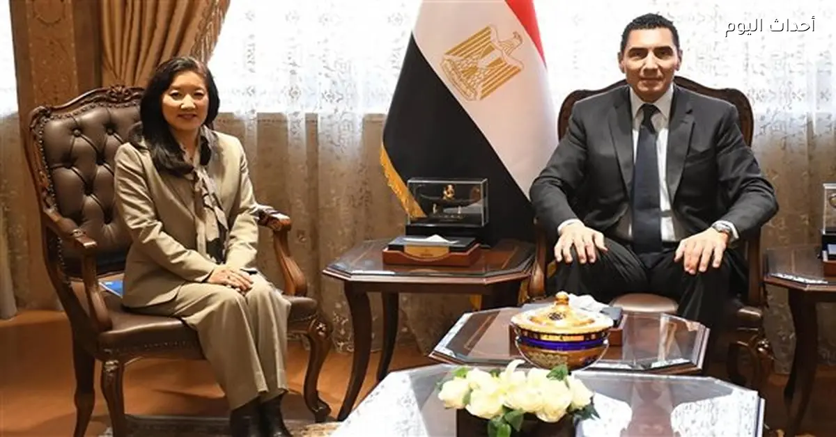 وزير الشباب والرياضة يناقش التعاون مع ممثل الأمم المتحدة الإنمائي