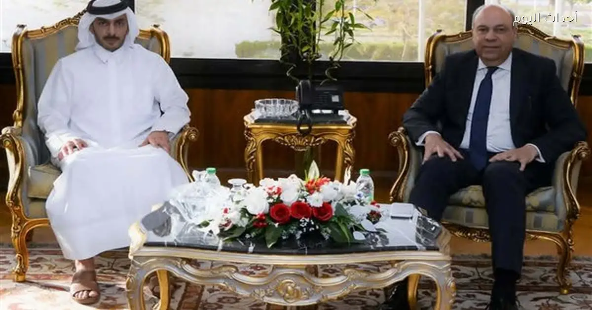 وزير الطيران يناقش إنشاء مصنع وقود طائرات مع وفد قطري في مصر